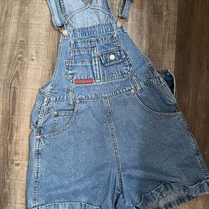 Vintage 90’s No Boundaries Womens Overall Shorts